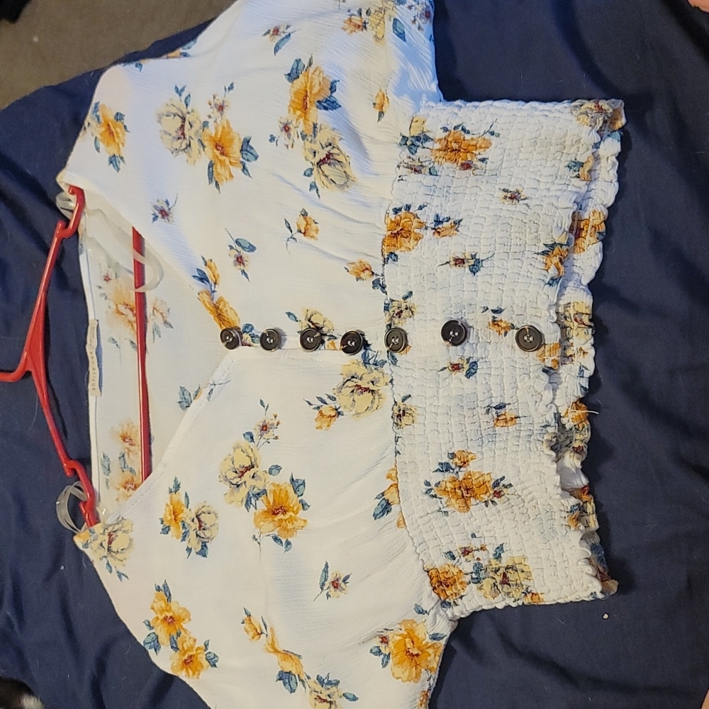 flower print crop top